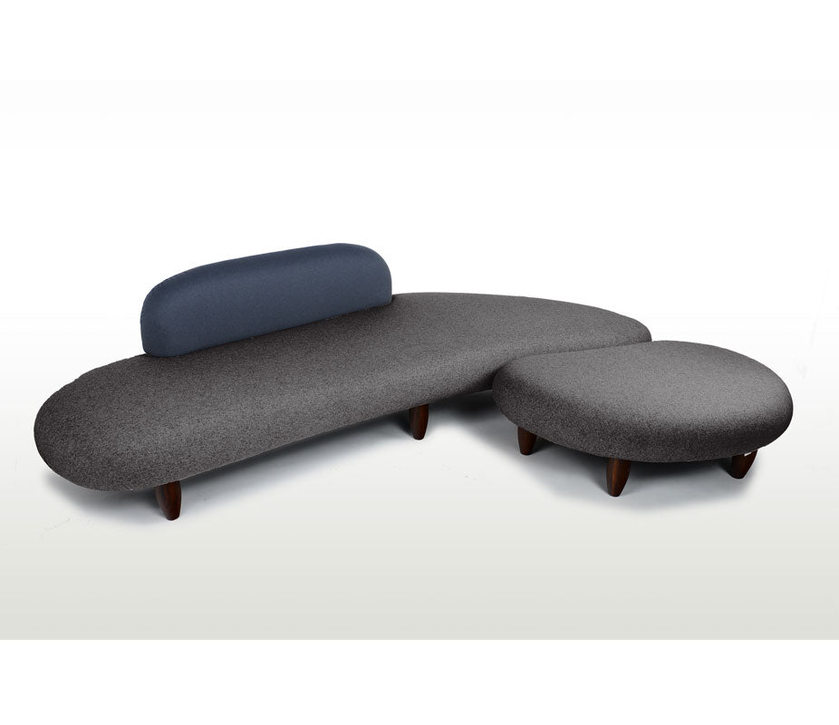 Noguchi Freeform Style Sofa & Ottoman Repro