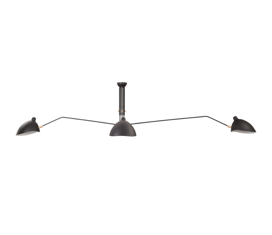 Serge mouille 3 2024 arm ceiling light