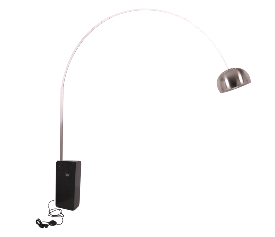 Arc lamp outlet marble base